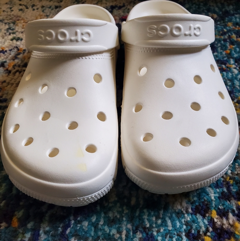 Crocs Classic Clog White Men's 9 Women's 11